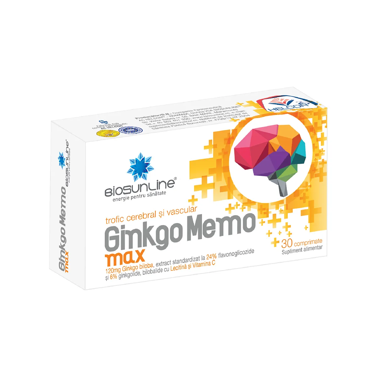 Ginkgo Memo Max, 30 comprimate, BioSunLine