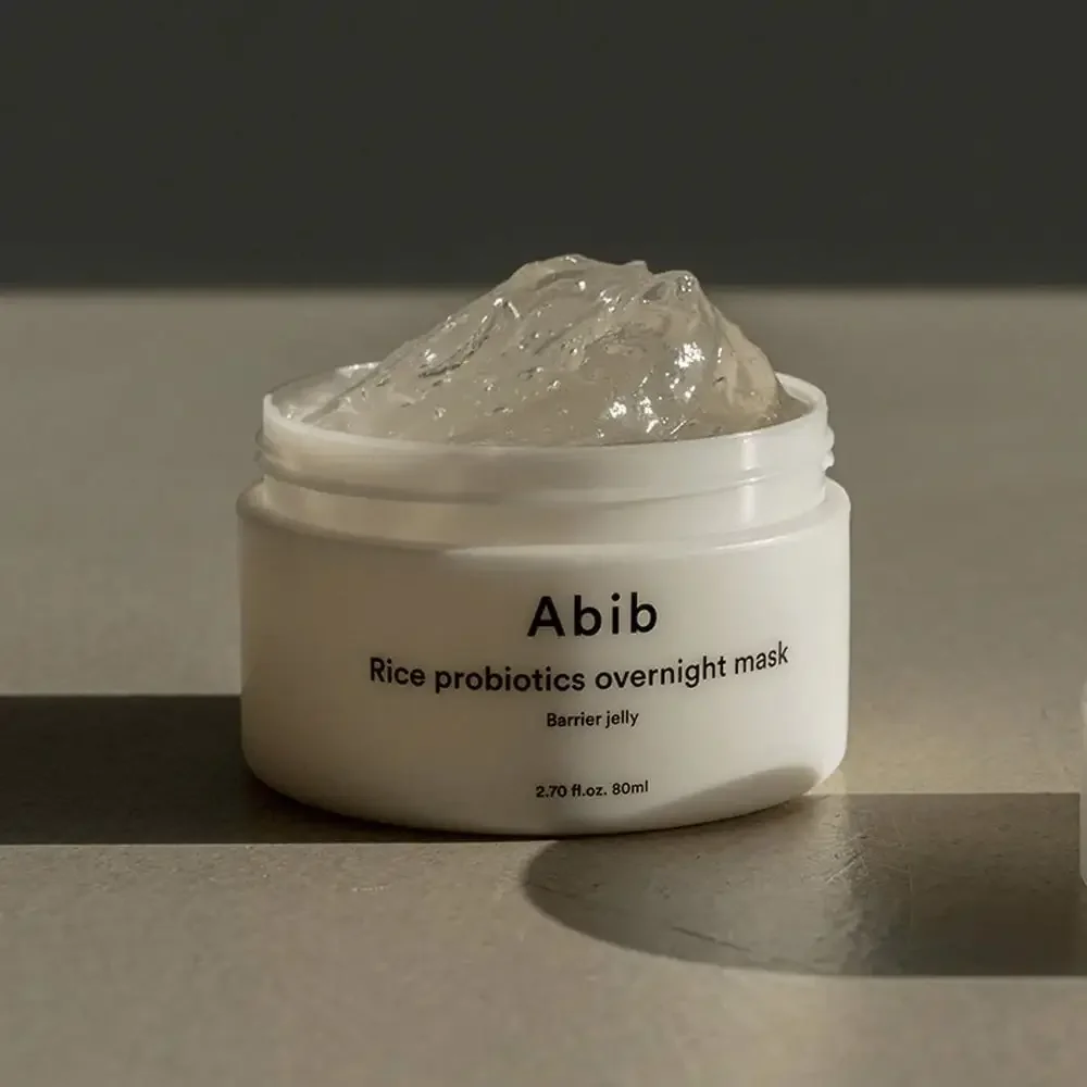 Masca gel de noapte pentru fata cu orez si probiotice, 80ml, Abib 