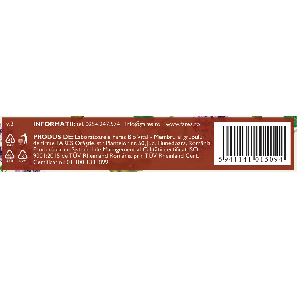 Vermicin Forte, 20 capsule moi, Fares