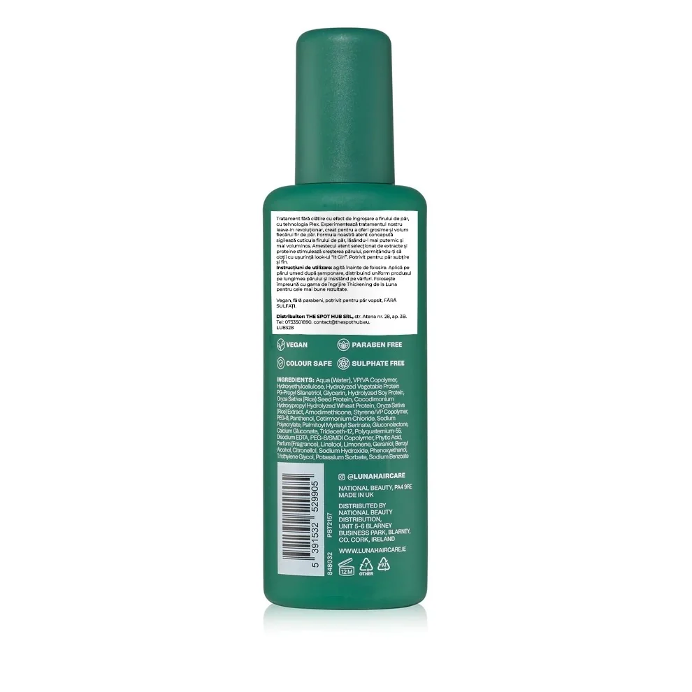 Tratament Thickening pentru par subtire si fragil cu Tehnologie Plex, 200ml, Luna