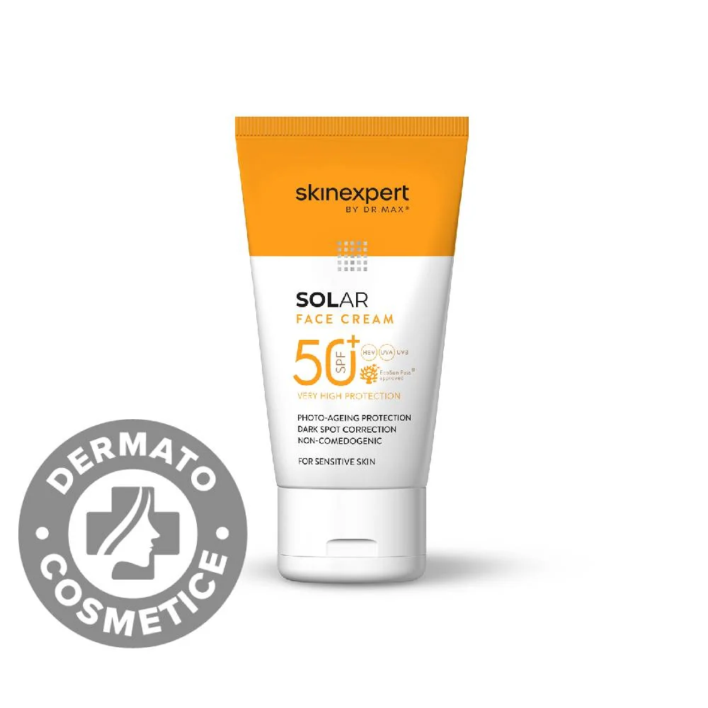 Skinexpert by Dr. Max® Solar Crema de fata cu protectie solara SPF50+, 50ml