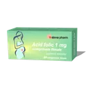 Acid folic 1 mg, 50 comprimate, Slavia Pharm