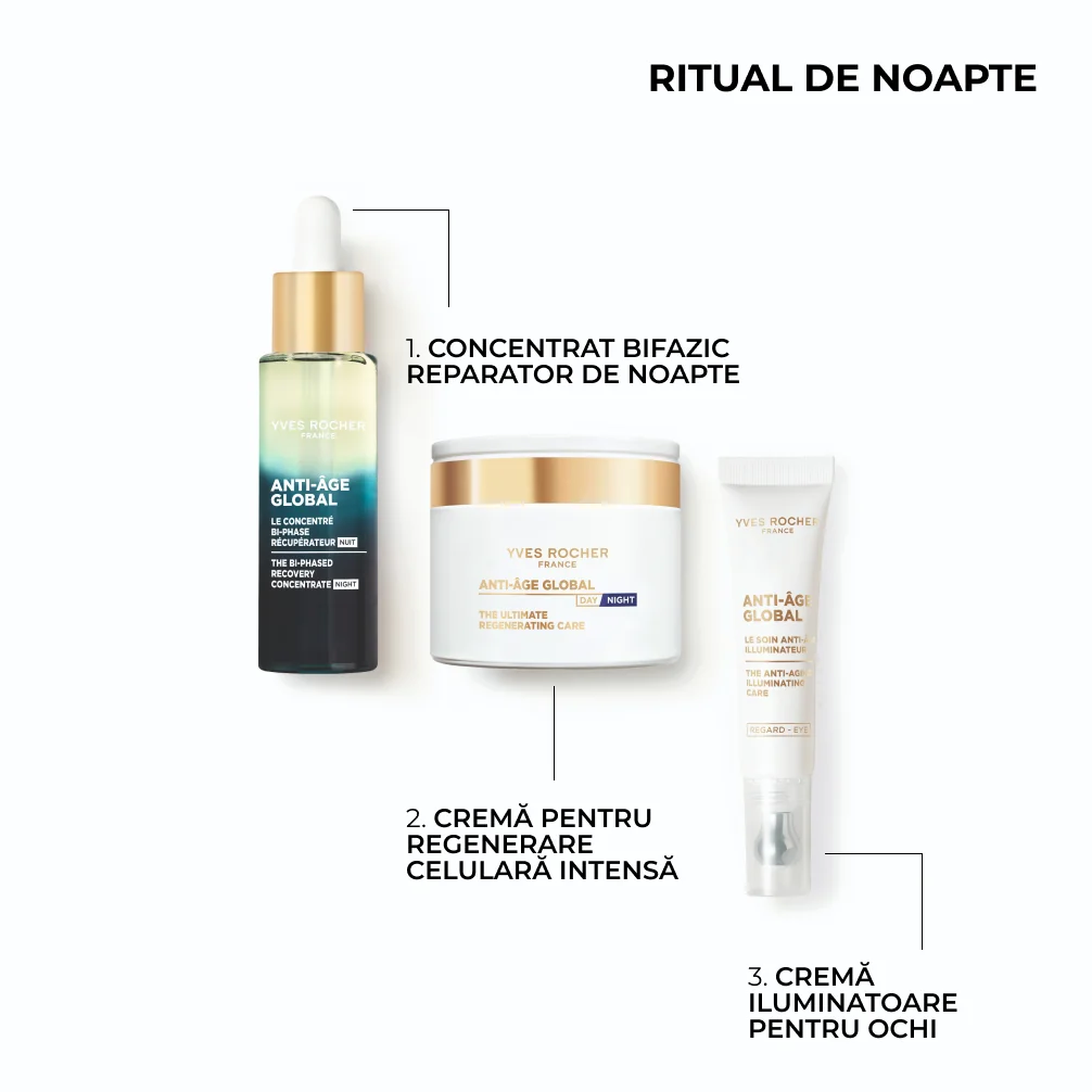 Concentrat bifazic reparator de noapte, 30ml, Yves Rocher