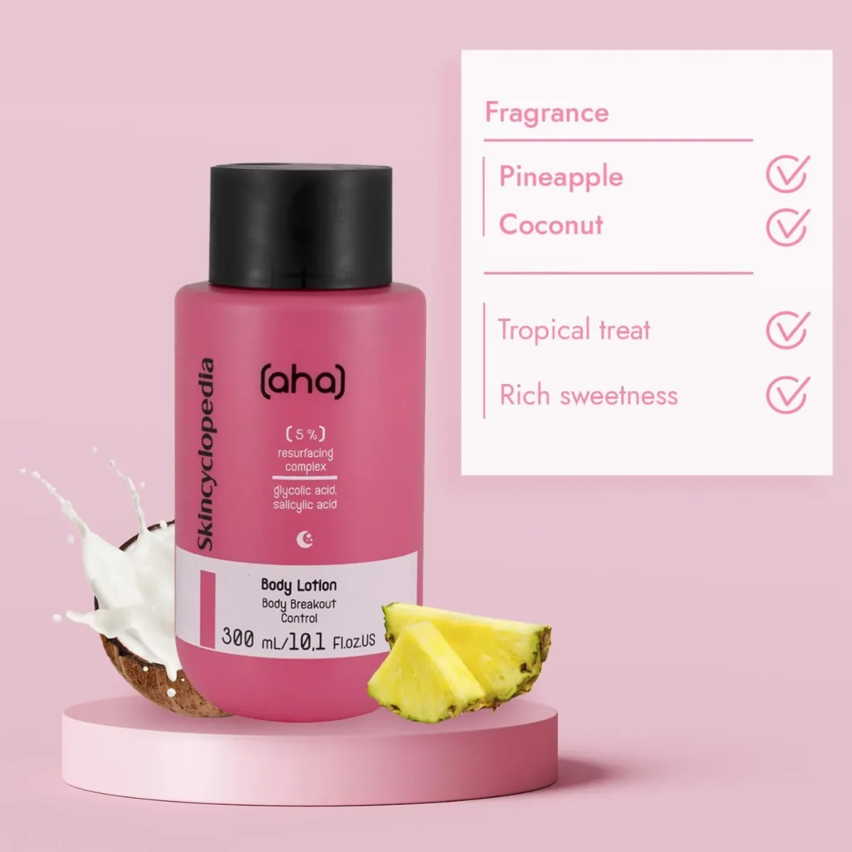 Lotiune de corp cu 5% complex de refacere a texturii pielii, 300ml, Skincyclopedia