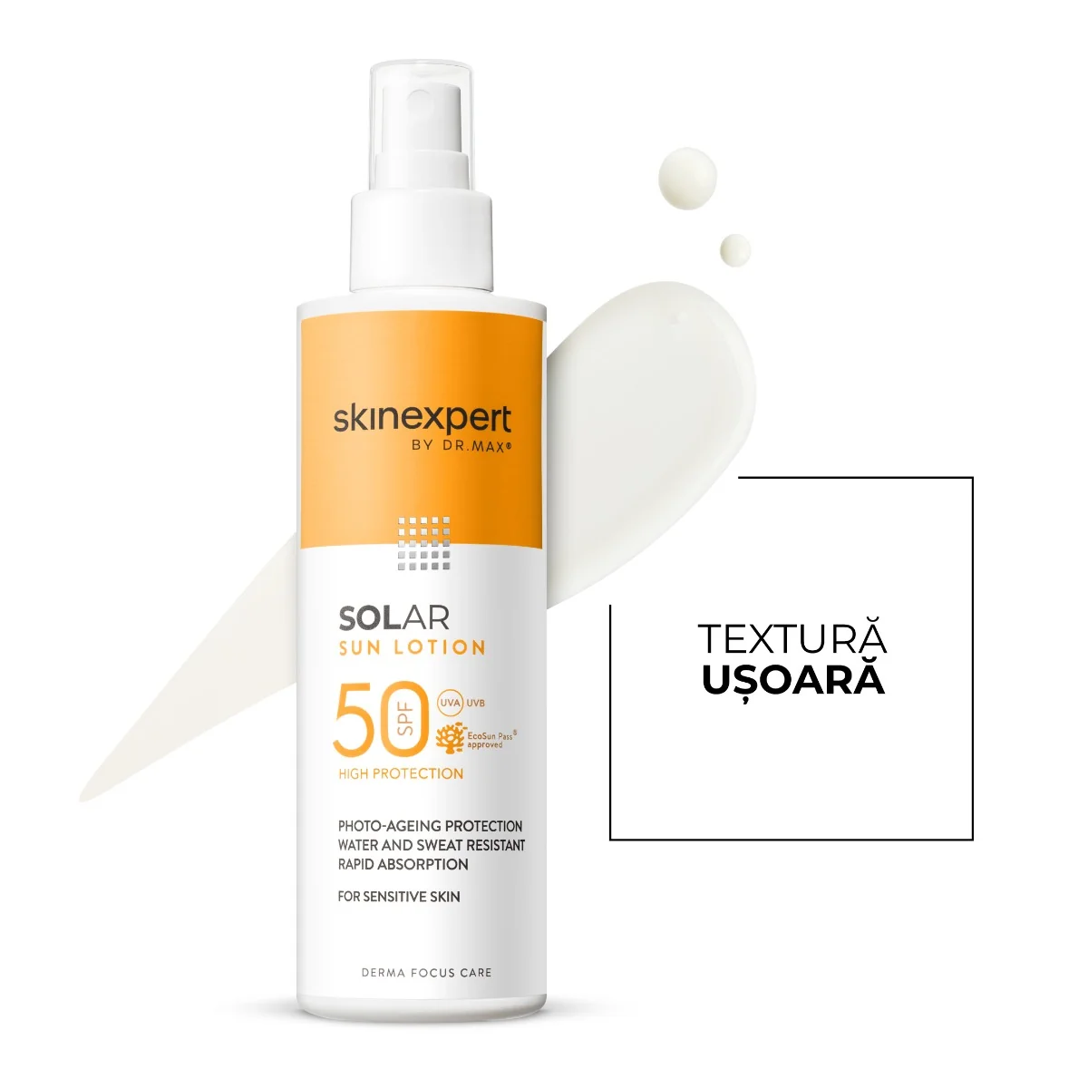 Skinexpert by Dr. Max® Solar Lotiune spray pentru adulti SPF50, 200ml
