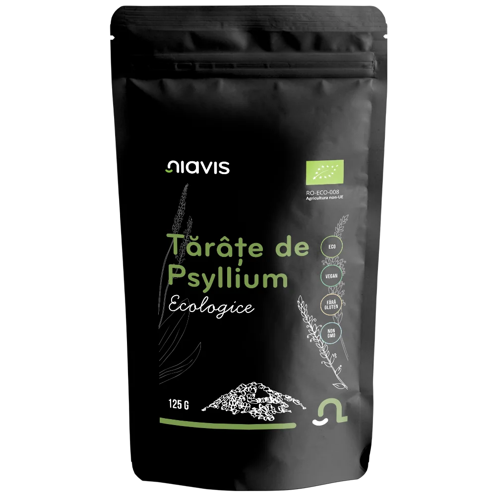 Tarate de Psyllium ecologice, 125g, Niavis