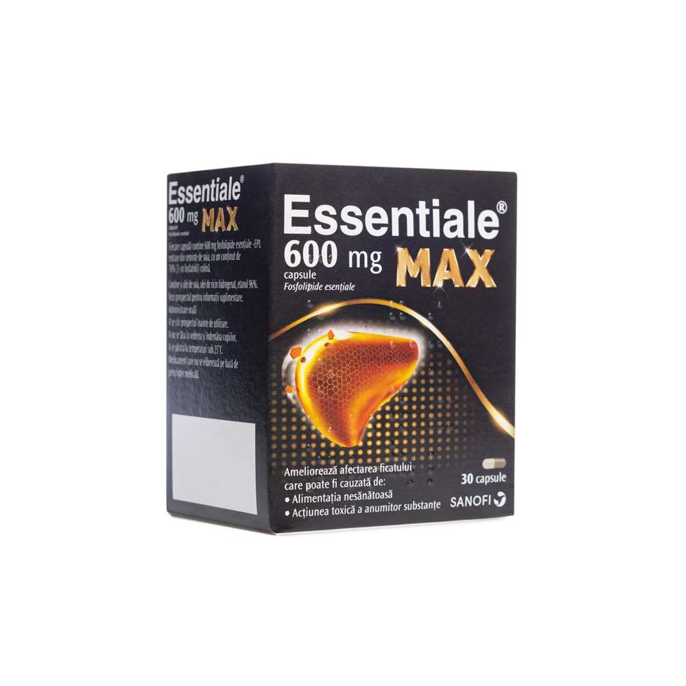 Essentiale MAX 600mg, 30 capsule, Sanofi