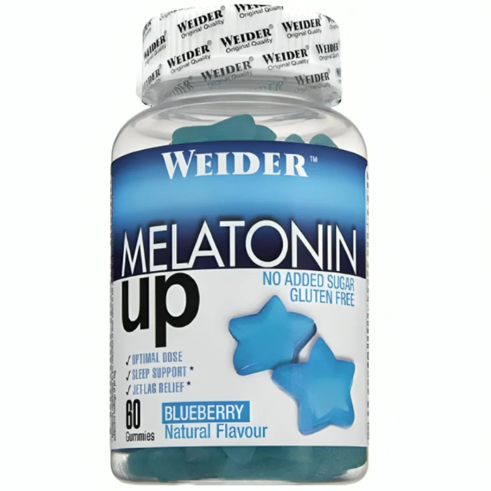 Melatonina cu aroma blueberry Melatonin Up, 60 jeleuri, Weider