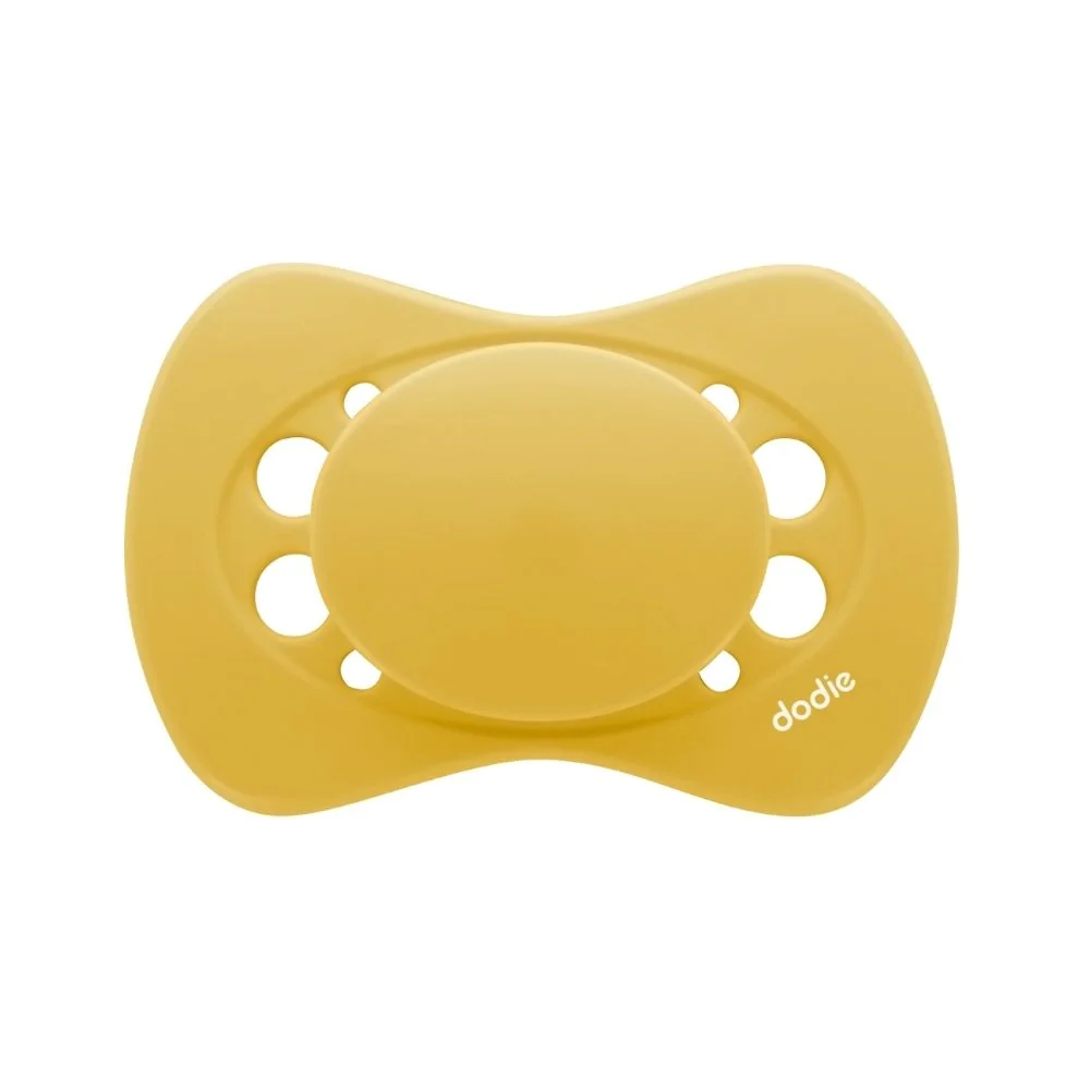 Set suzete bioplastic 0-6 luni Galben, 2 bucati, Dodie
