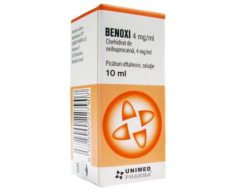 Benoxi picaturi oftalmice 4mg/ml, 10ml, Unimed Pharma 