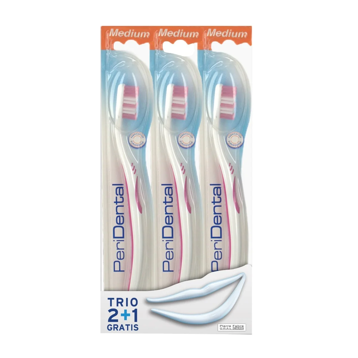 Set periute de dinti Peridental M Trio, 3 bucati, Elgydium