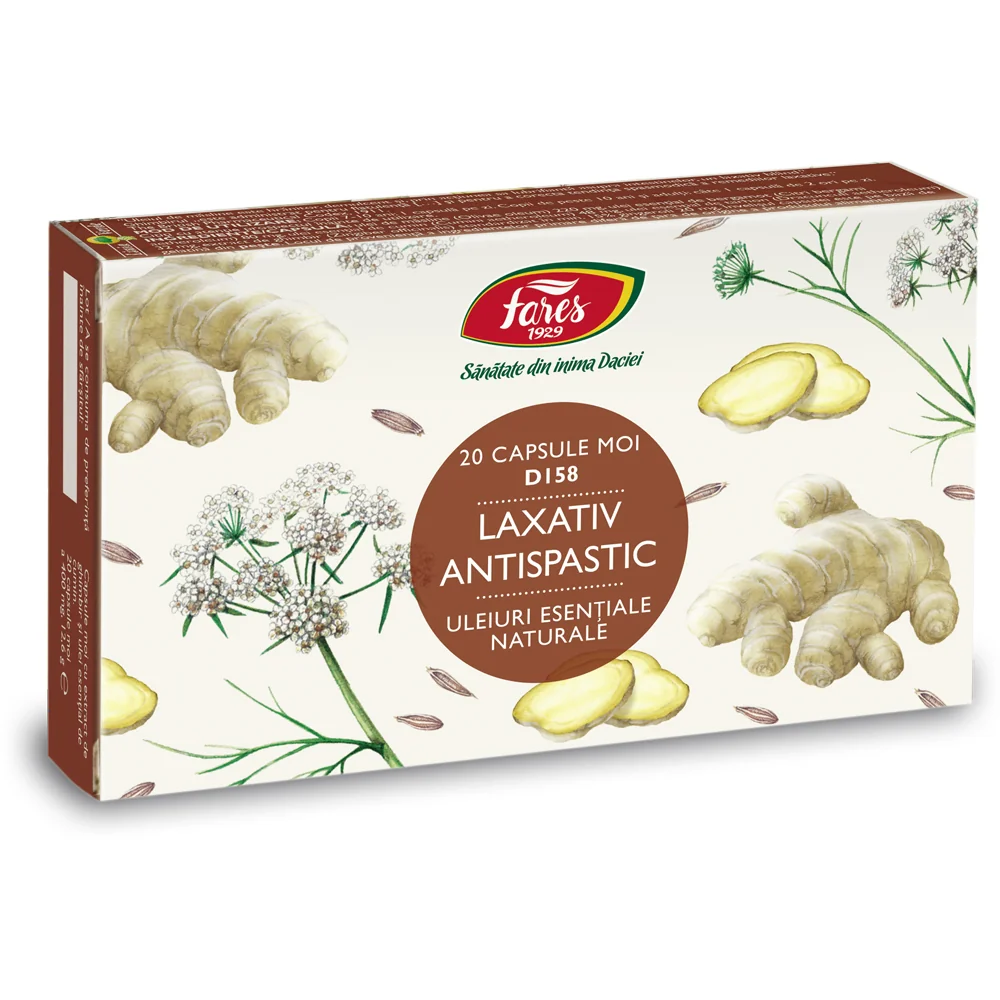 Laxativ atispastic D158, 20 capsule, Fares