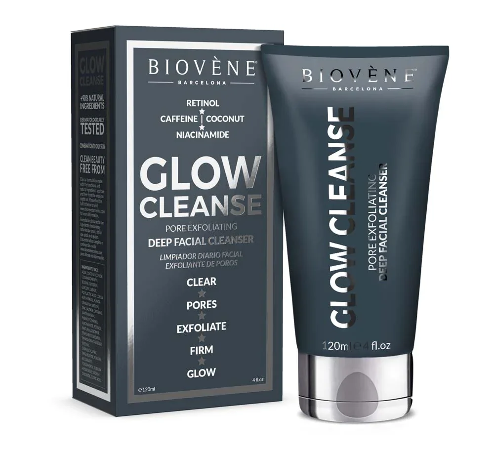 Exfoliant curatare profunda a porilor Glow Cleanse, 120ml, Biovene 