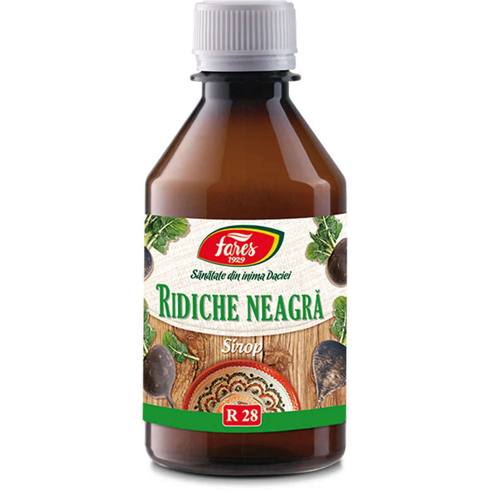 Sirop Ridiche neagra, 250ml, Fares