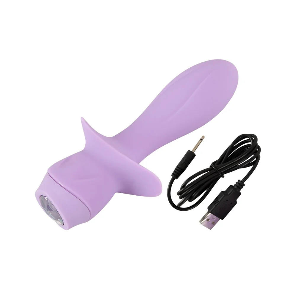 Mini vibrator multifunctional mov, 1 bucata, Cuties