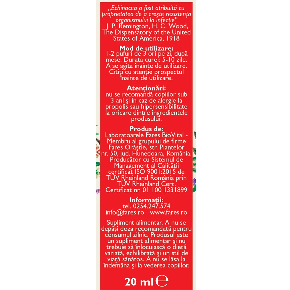 Spray pentru gat Biosept, 20ml, Fares