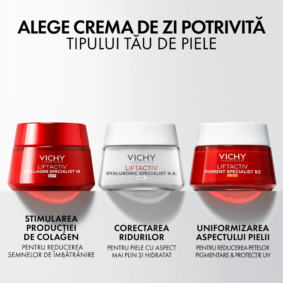 Crema de fata antirid pentru ten uscat Liftactiv H.A., 50ml, Vichy