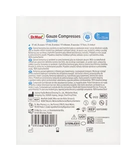 Dr. Max Comprese sterile 7.5x7.5 cm, 2 bucati