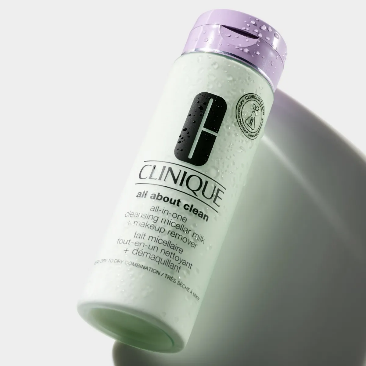Lapte demachiant delicat pentru ten uscat si foarte uscat All About Clean, 200ml, Clinique