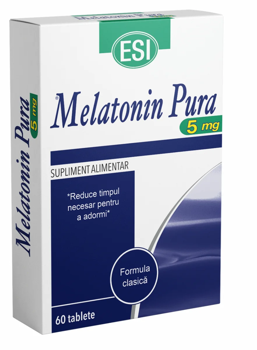 Melatonina Pura 5mg, 60 tablete, Esi Spa
