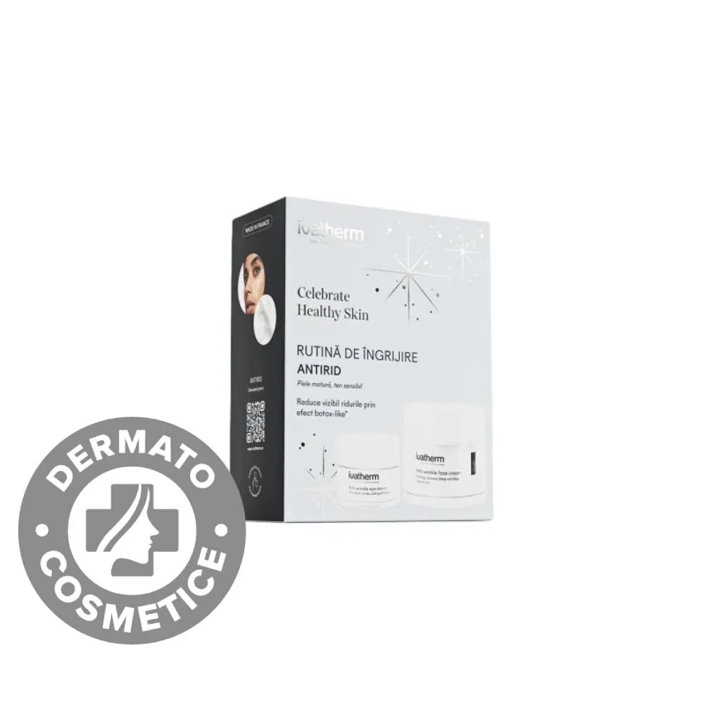 Pachet Crema antirid 50ml + reducere 75% Crema antirid si anti-cearcan pentru ochi 15ml, Ivatherm