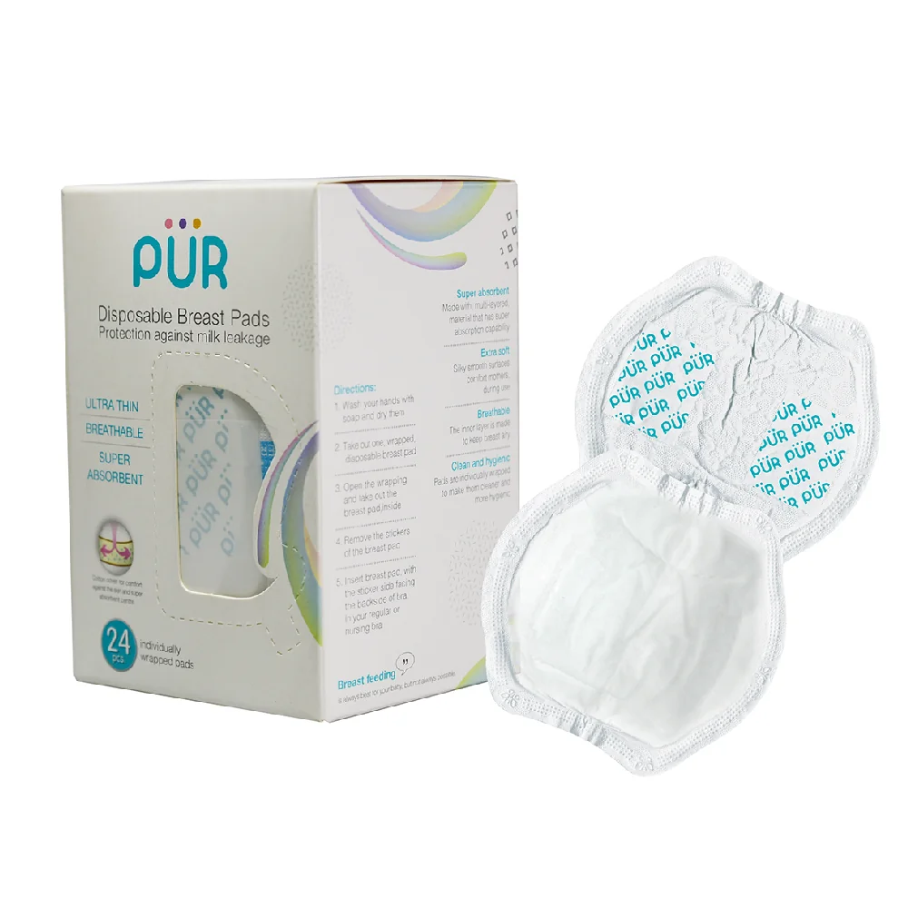 Absorbante pentru san de unica folosinta, 24 bucati, PUR