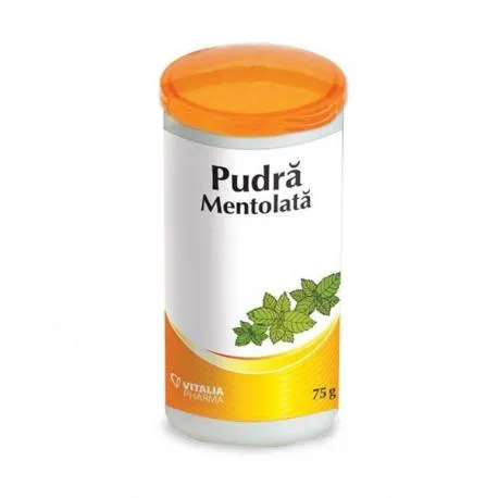 Pudra mentolata, 75 g, Vitalia 