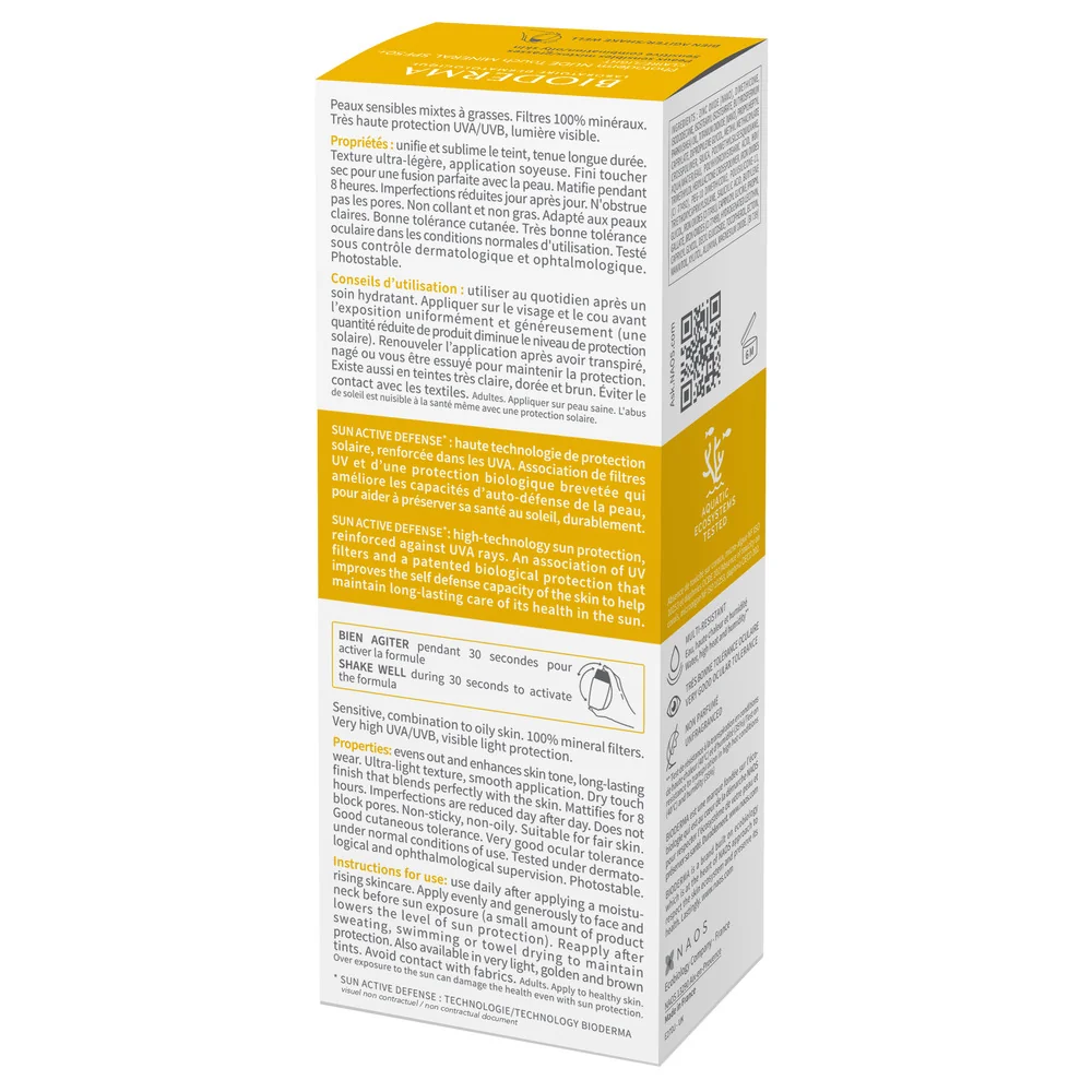 Fluid Nude Touch Mineral pentru ten deschis cu SPF50+ Photoderm, 40ml, Bioderma