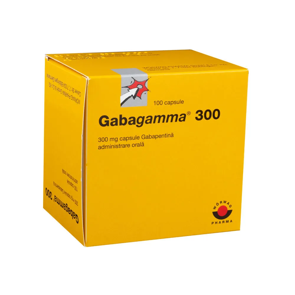 Gabagamma 300mg, 100 capsule, Worwag Pharma 