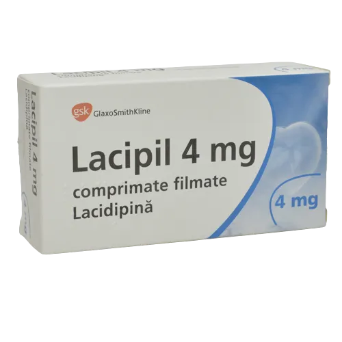 Lacipil 4mg, 28 comprimate, GSK 
