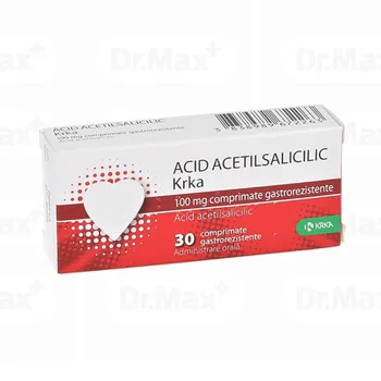 Acid Acetilsalicilic 100 mg, 30 comprimate, Krka 