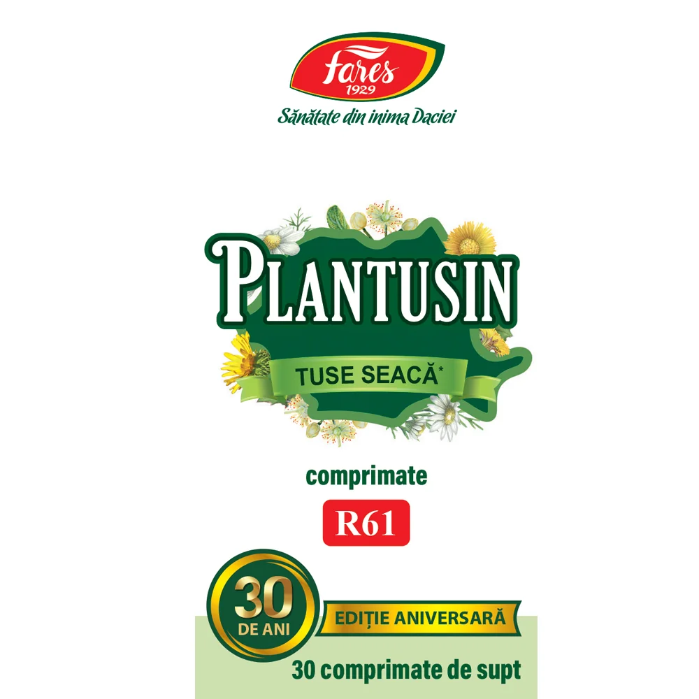 Plantusin Tuse Seaca R61, 30 comprimate, Fares