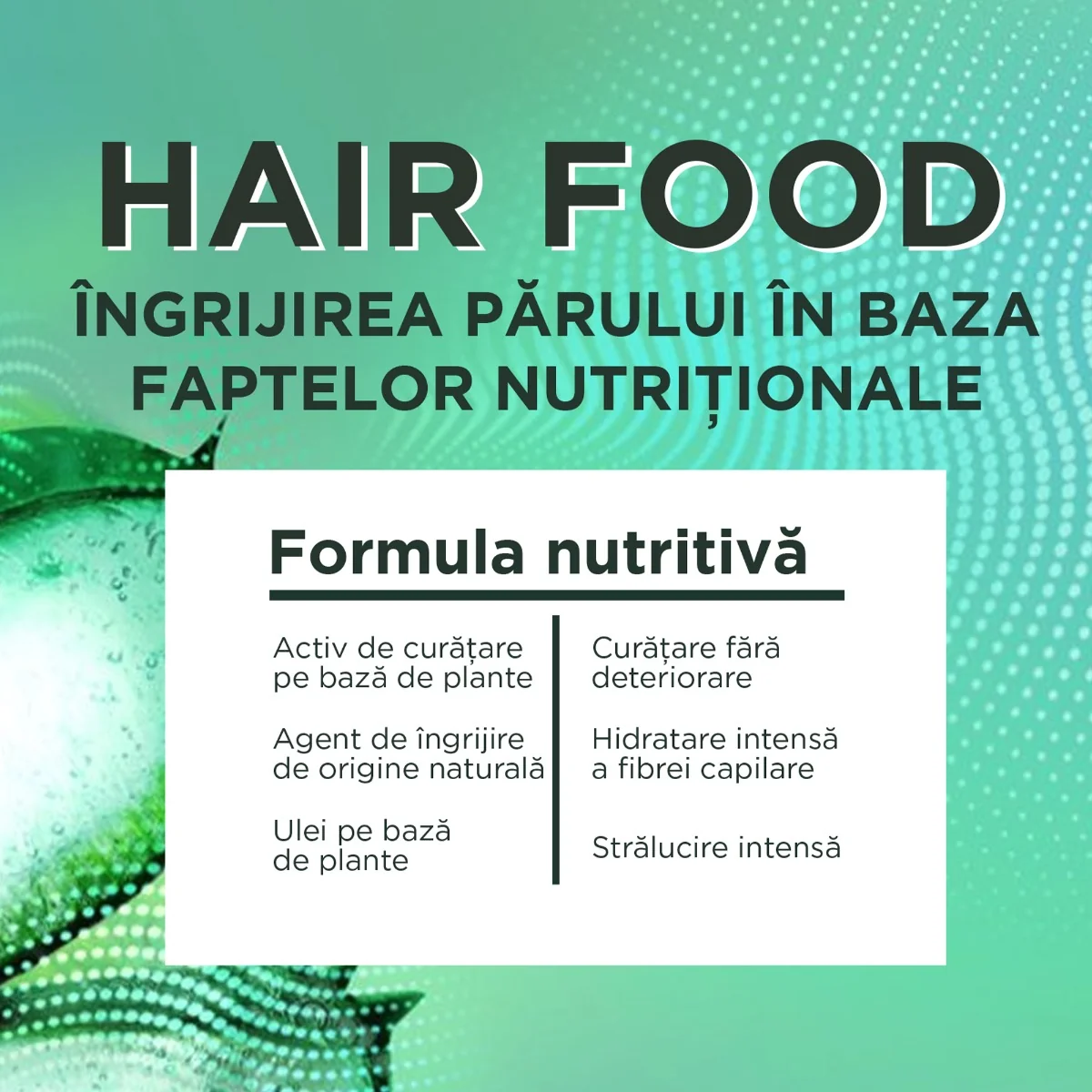 Sampon pentru parul deshidratat Hair Food Aloe Vera, 350ml, Fructis