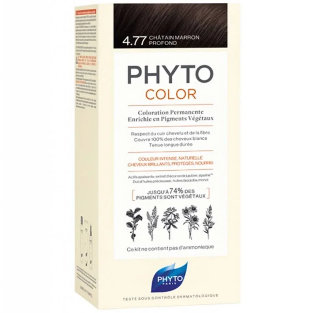 Vopsea par 4.77 Intense Chestnut Brown Phytocolor, 50ml, Phyto