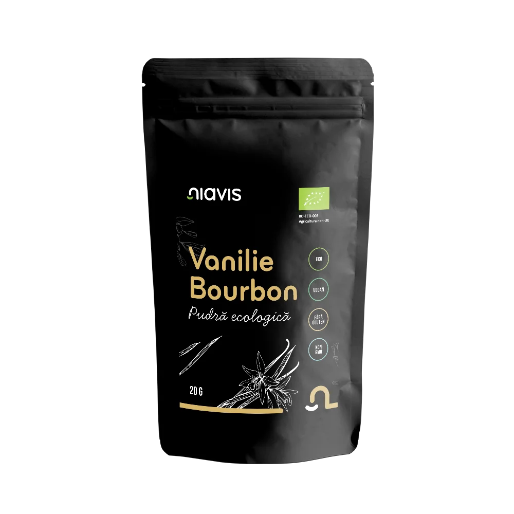 Pulbere bio de vanilie Bourbon, 20g, Niavis