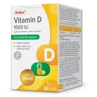 Dr. Max Vitamin D 1000 IU​, 60 comprimate masticabile