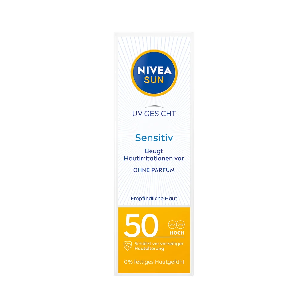 Crema de protectie solara pentru ten sensibil SPF 50, 50ml, Nivea