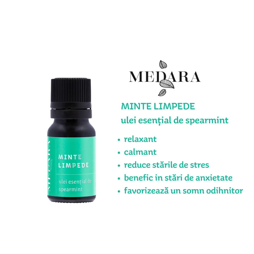 Ulei esential cu spearmint, 10ml, Medara