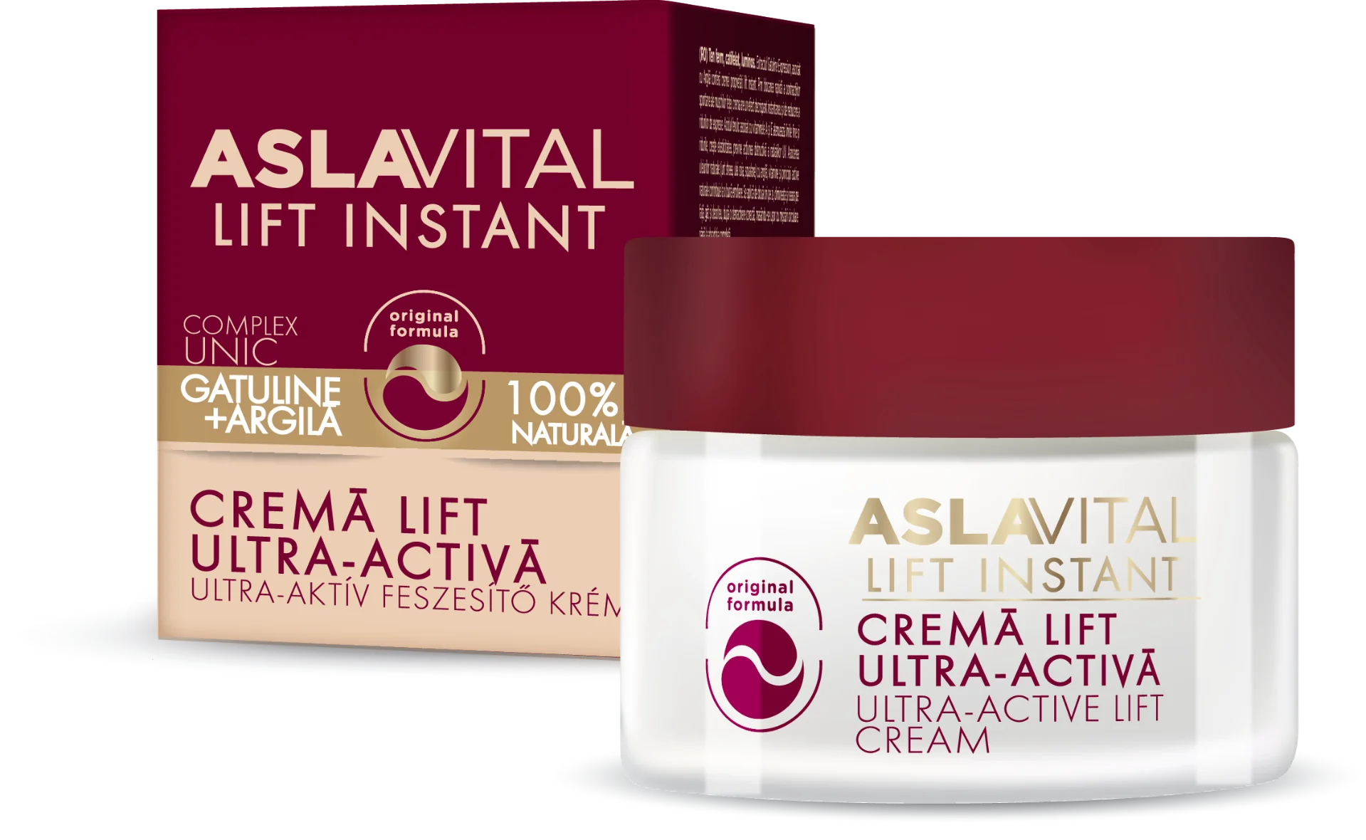 Crema Lift ultra activa pentru toate tipurile de ten, 50ml, AslaVital