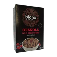 Granola cu fructe de padure crunchy bio, 375g, Biona Organic