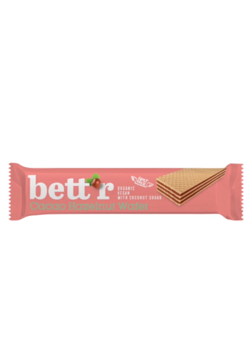 Napolitane cu alune si cacao Bio, 30g, Bettr