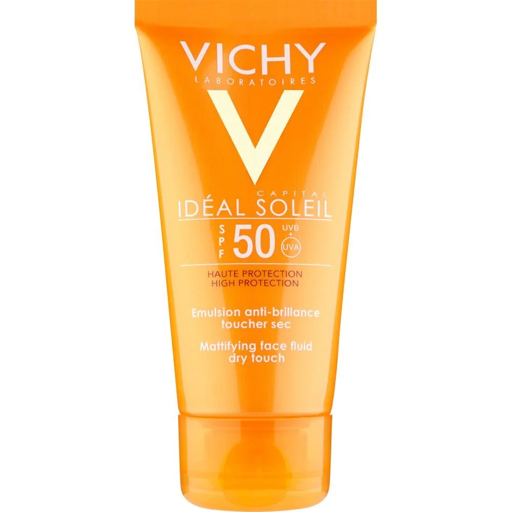 Emulsie matifianta pentru fata Dry touch Ideal Soleil, SPF50, 50ml, Vichy