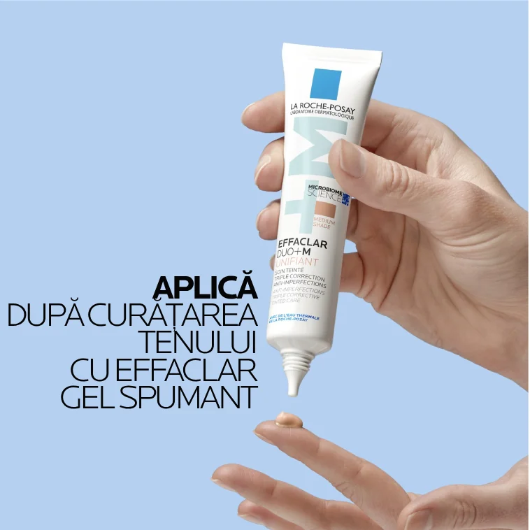 Crema corectoare uniformizatoare Effaclar Duo+M Medium, 40ml, La Roche-Posay