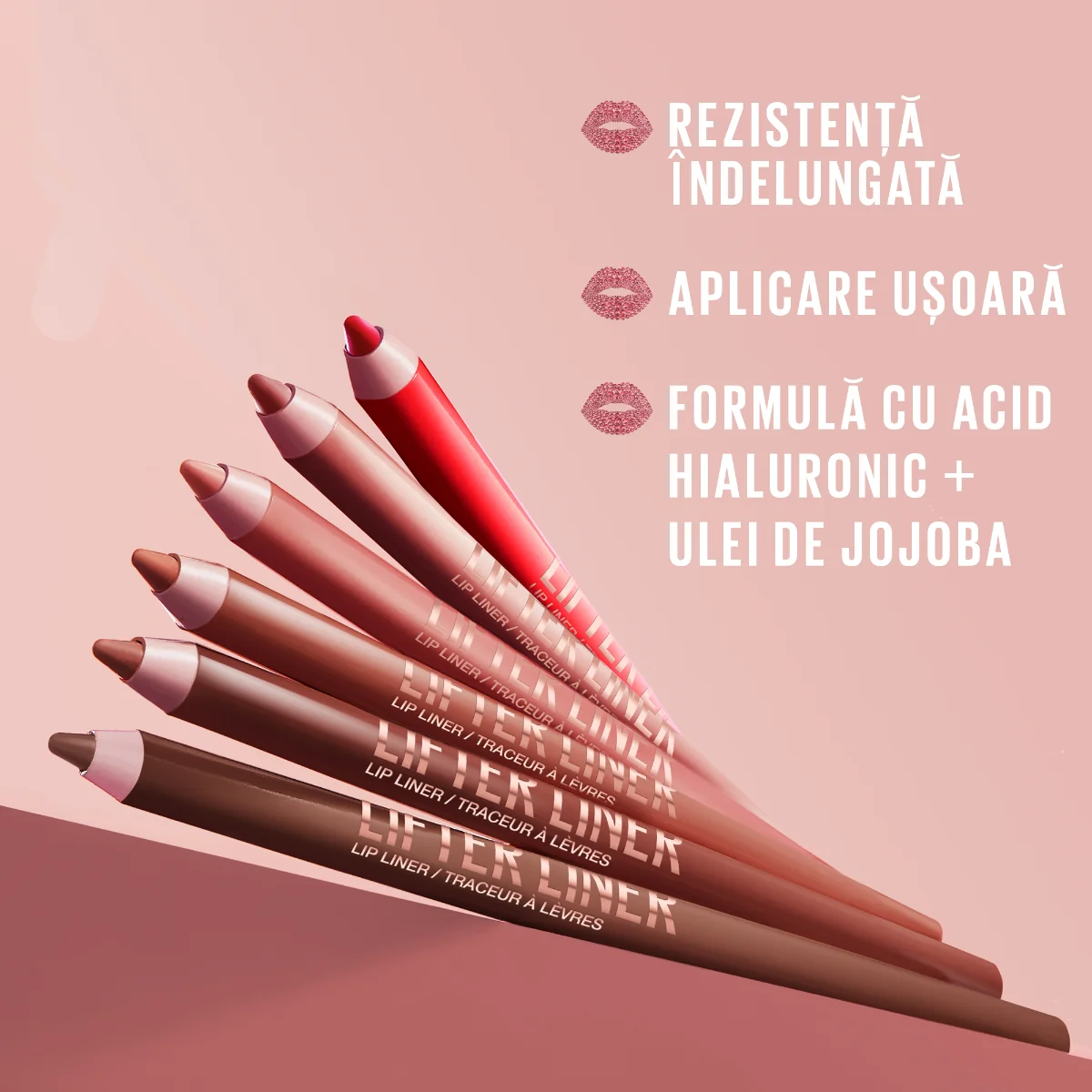 Creion de buze cu Acid Hialuronic Lifter Liner Nr. 012 Crop Top, 1g, Maybelline