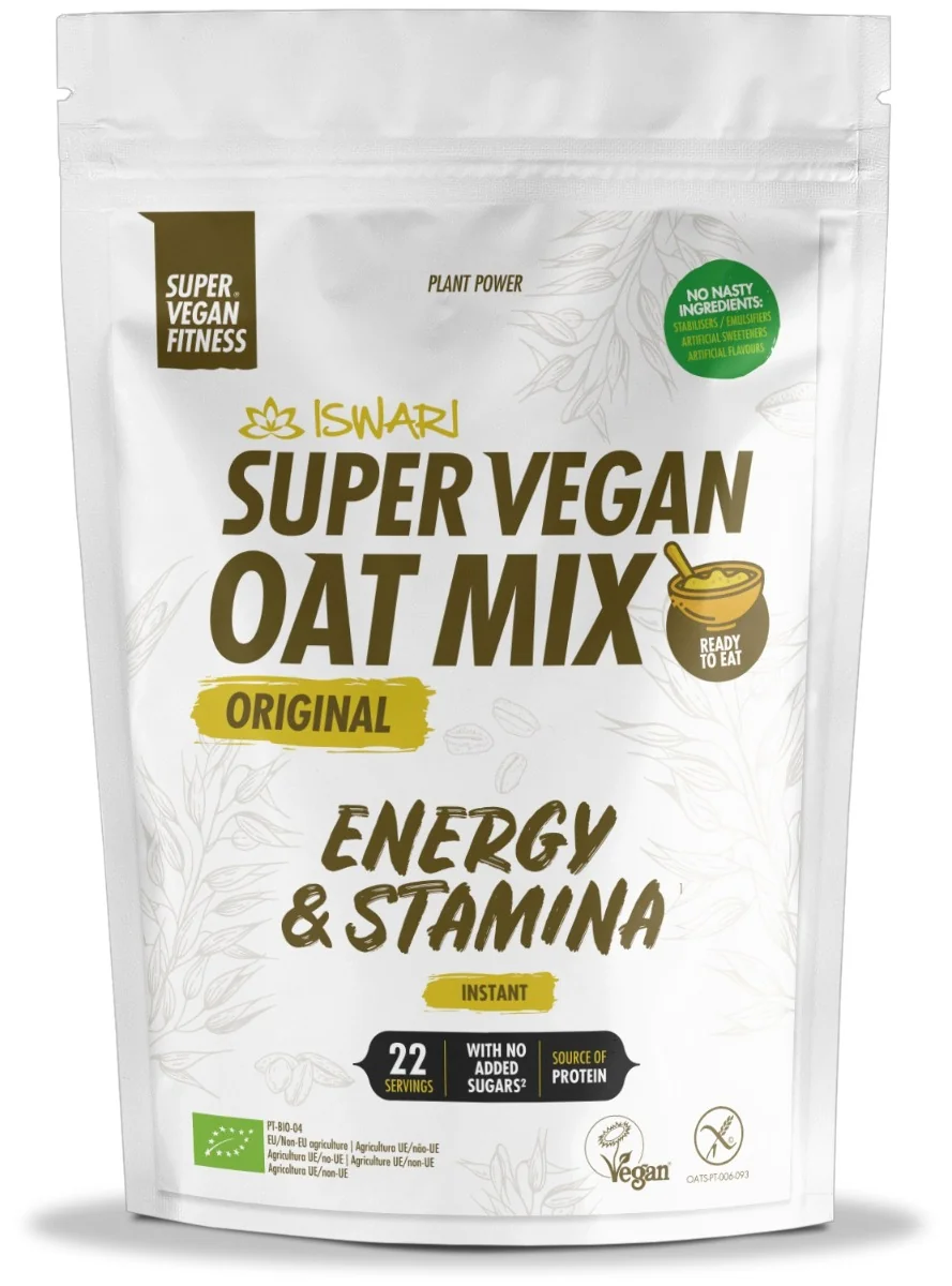 Mix Super Vegan bio din ovaz si seminte, 1000g, Iswari 