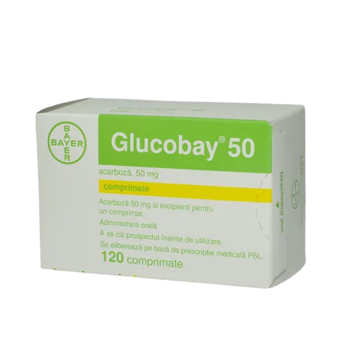 Glucobay 50mg, 120 comprimate, Bayer