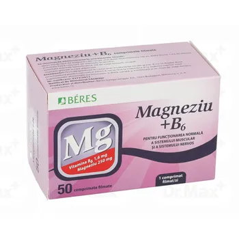Magneziu + B6, 50 comprimate, Beres 