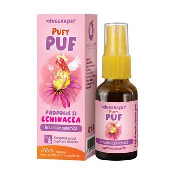 PufyPuf spray propolis si echinacea, 20 ml, Dacia Plant 
