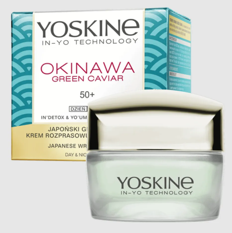 Crema antirid pentru ten 50+ Okinawa Green Caviar, 50ml, Yoskine 