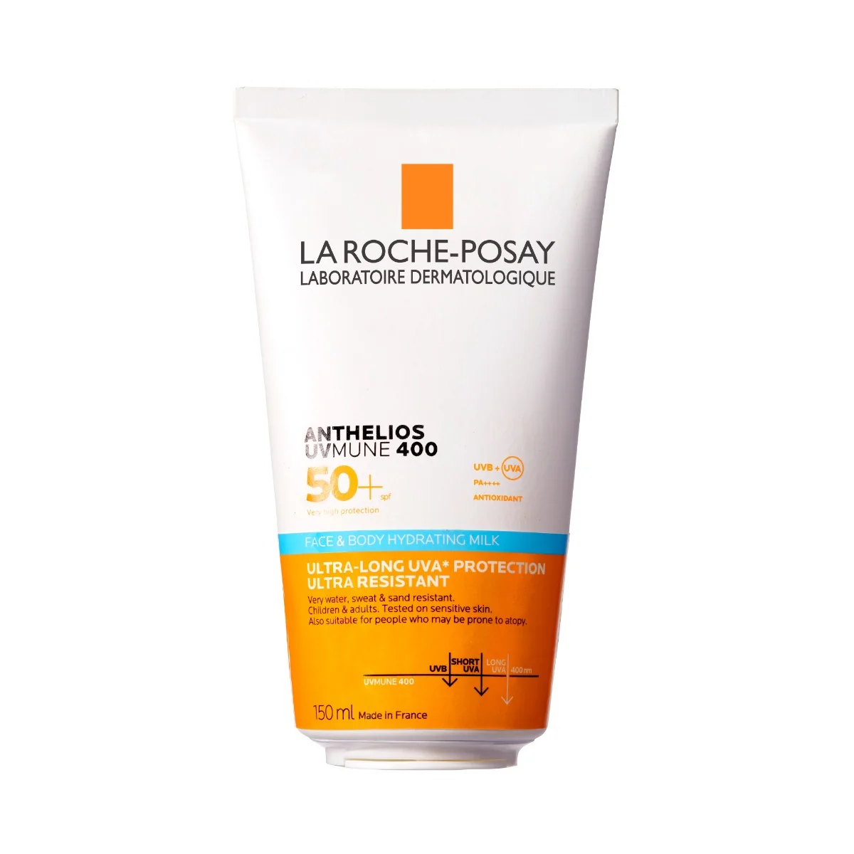 Lapte hidratant pentru fata si corp pentru pielea cu tendinta atopica a copiilor Anthelios UVMUNE 400 SPF50+, 150ml, La Roche-Posay